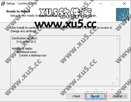 Lumion 10.0 安装组件选择界面