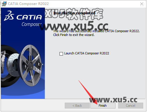 DS CATIA Composer R2022 安装完成提示