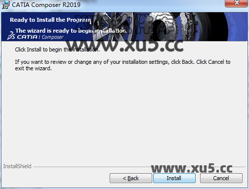 DS CATIA Composer R2019 安装选项配置界面