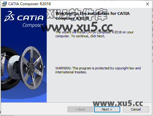DS CATIA Composer R2018 安装界面截图