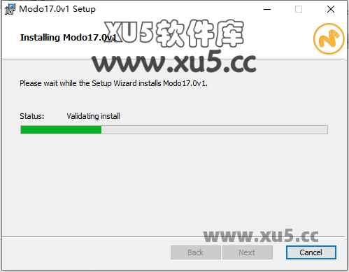 Modo 17.0v1 安装准备完成界面