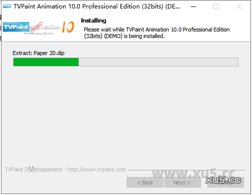 TVPaint Animation 10.0 许可协议界面