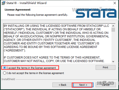 Stata 18安装路径选择截图
