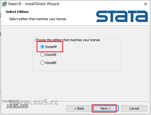 Stata 18安装选项设置截图