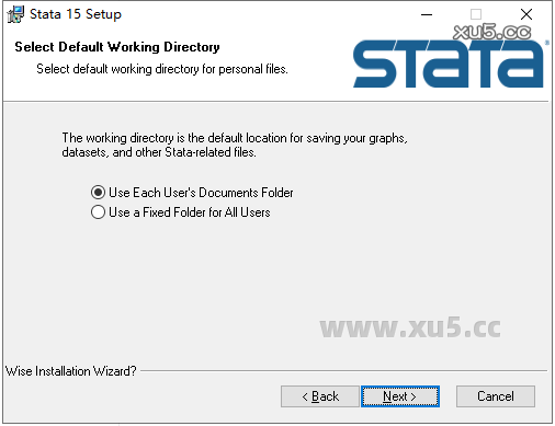 Stata 15安装教程：选择安装类型界面截图
