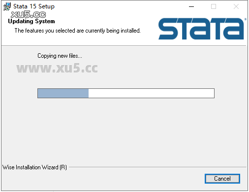 Stata 15安装教程：安装进度界面截图