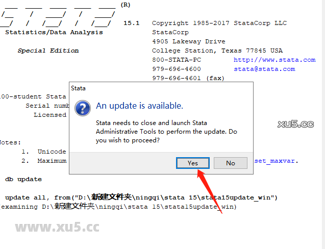 Stata 15安装教程：命令窗口截图