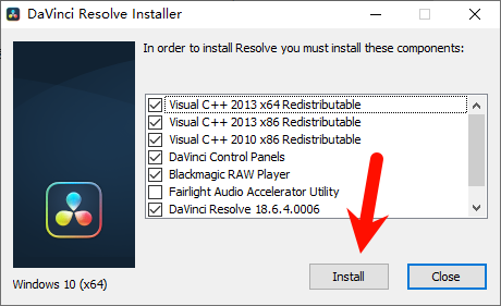 DaVinci Resolve v18.6.4 安装向导截图