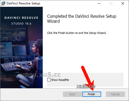 DaVinci Resolve v18.6.4 安装完成截图