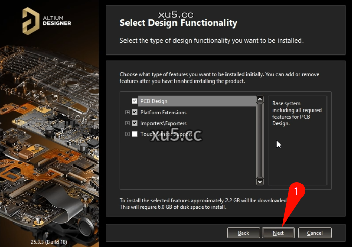 Altium Designer 2025.3.3 安装进度截图