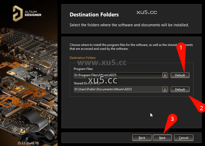 Altium Designer 2025.3.3 安装完成界面