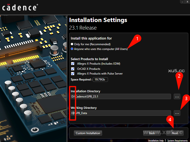 Cadence 23.1 安装选项截图