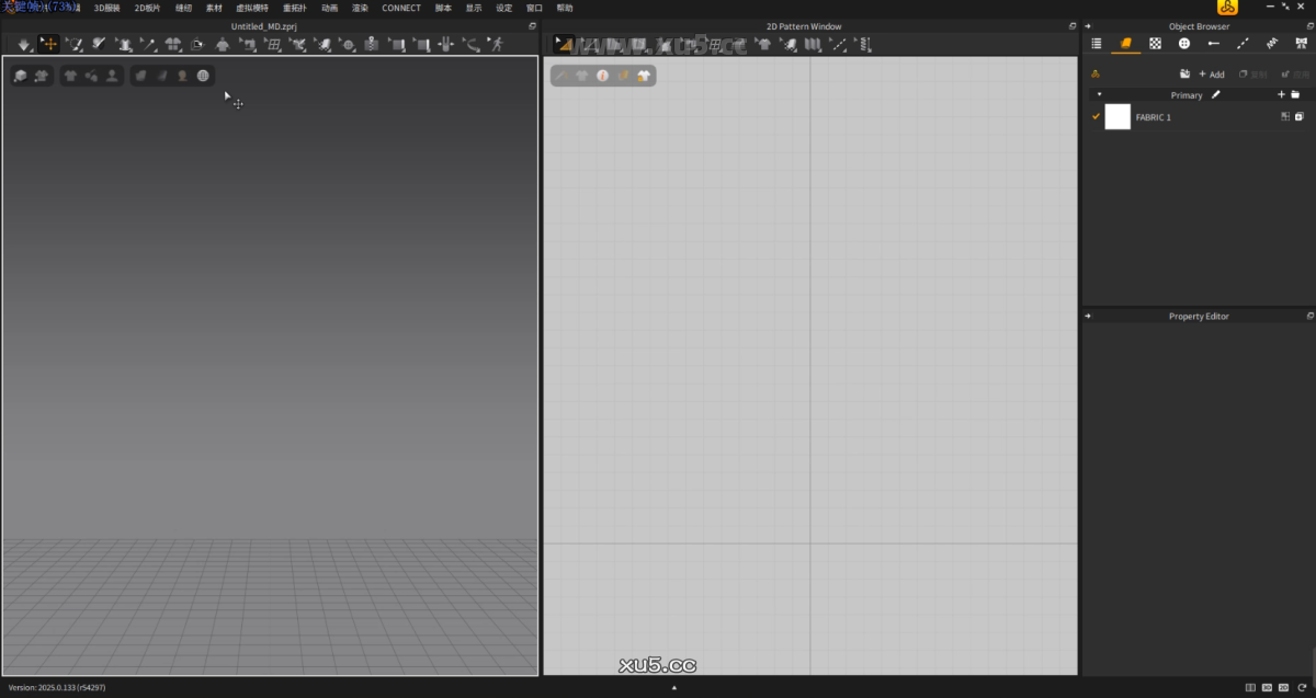 Marvelous Designer 2025 编辑界面截图